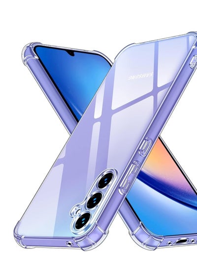 اشتري (Samsung galaxy A35) غطاء حماية شفاف ناعم من السيليكون TPU ممتص للصدمات زاوية معززة حماية كاملة للكاميرا لهاتف Samsung Galaxy A35 في مصر