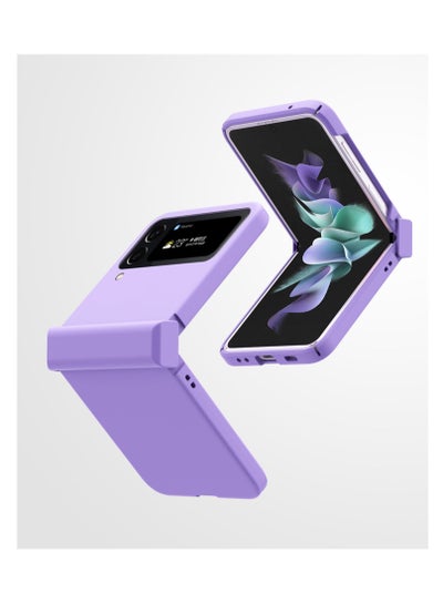 Buy Protective Case Cover For Samsung Z Flip4 Purple in Saudi Arabia