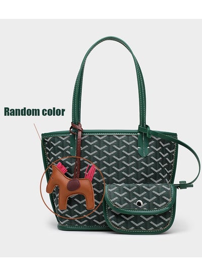 Buy Printed Shopper Small Tote Green Pendants Random in Saudi Arabia