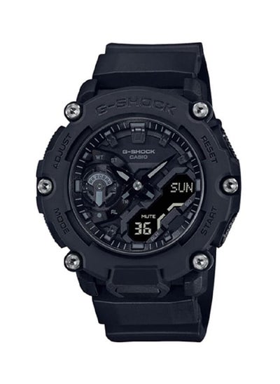 اشتري Analog Plus Digital Round Wrist Watch With Resin Strap GA-2200BB-1ADR في الامارات