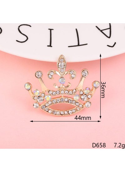 Buy Crown Series Letter Pearl DIY Phone Case Decor Kit D658-AB Diamond Crown in Saudi Arabia