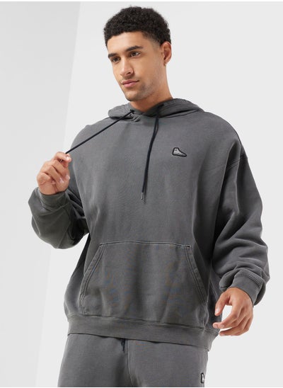 Buy Sneaker Patch Loose-Fit Hoodie in Saudi Arabia