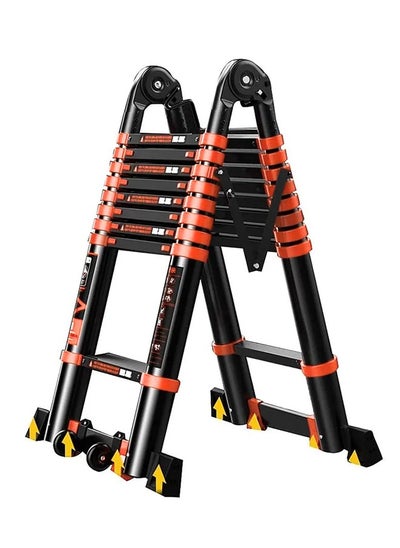 Buy Imported telescopic Carbon Steel ladder interlocking adjustable length 2.1meters bendable 360 ​​degrees /YT-CTM210 in Egypt