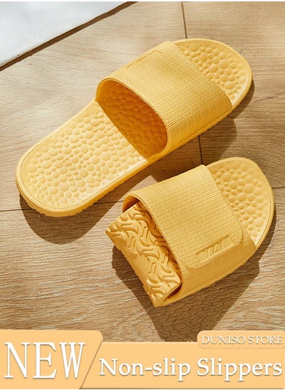 اشتري Slippers for Women Quick Drying Bath Slippers with Thick Sole Non-Slip Soft Slippers Open Toe High Tenacity House Bedroom Slippers Spa Bath Pool Gym House Sandals for Indoor & Outdoor في السعودية