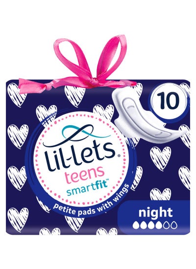 Buy Lil-Lets Teens sanitary towels (petite) – Night – 10 pack in UAE