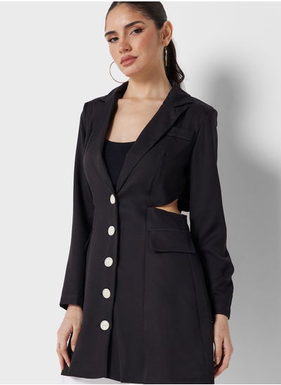 Buy Cutout Detail Blazer in UAE