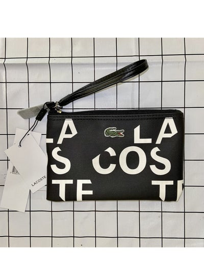 Buy Lacoste Solid Small Zipper Wallet in Saudi Arabia