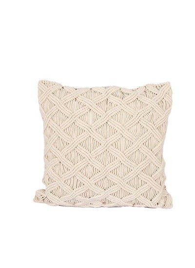 Buy Snowy Tassel Cushion in Egypt