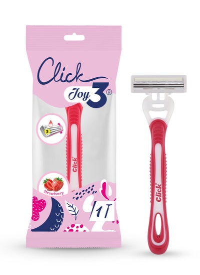 Buy Joy3 Strawberry 3 Sweden Blade Razor in UAE