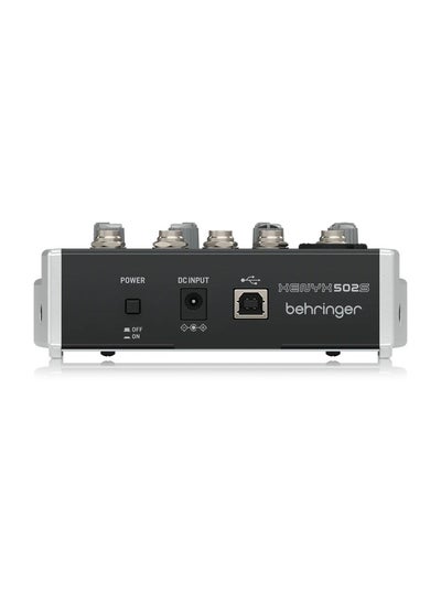 اشتري Behringer 502S Mixer Audio 5 CH (1Mono & 2 Stereo) with USB Streaming Interface في الامارات