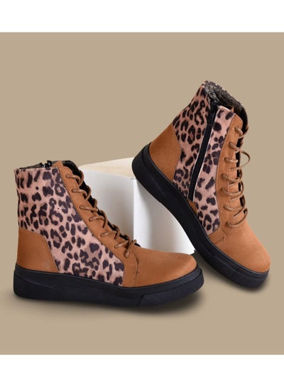 Buy Elegant Suede Boots With Zippers-Havan in Egypt