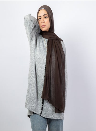 Buy Casual Plain-Basic hijab Brown in Egypt