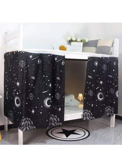 Buy Dorm Home Bunk Bed Curtains Single Sleeper Canopy Blackout Cloth Curtain Shading Bedding Junior Students College Home Drapery 1pc in UAE