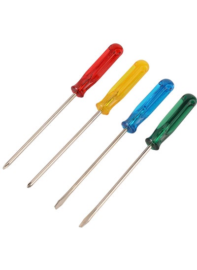 Buy Screwdriver Set Multicolor 4 Piece |Professional Cushion Grip| Screwdrivers for Home Repair, Improvement, Craft|Phillips Head Screwdriver and Flat Head Screwdriver, Slotted in Saudi Arabia