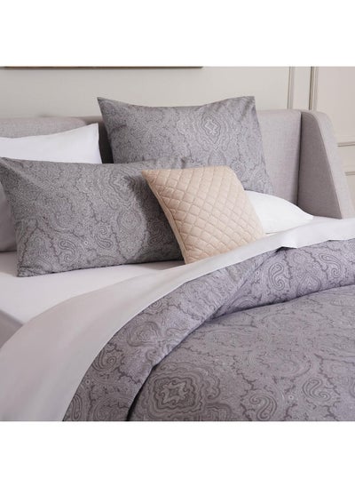 اشتري Conscious Eucacel Elegante 3-Piece Duvet Cover Set 200X200Cm - Grey في الامارات