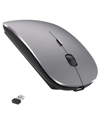 Buy Wireless Silent Mouse Rechargeable - 3 Adjustable DPI  - Portable Small Size - Wireless Range 10M in Egypt