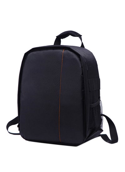 Buy Nylon DSLR Camera Backpack With Rain Cover Black in UAE