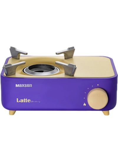 اشتري Maxsun Latte Small Portable Burner Stove Outdoor Camping Gas Maxsun Latte Mini Stove Purple في الامارات