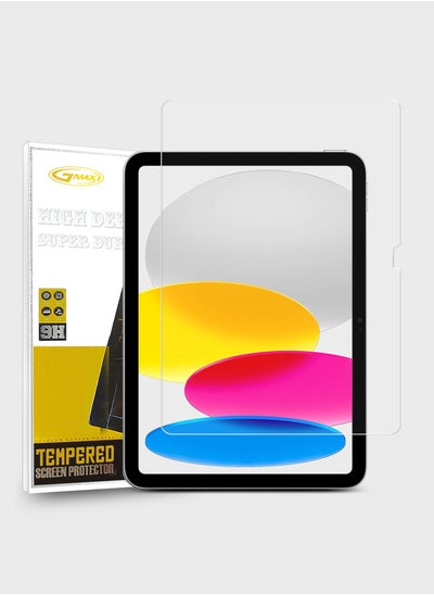 Buy HD Clear Tempered Glass Screen Protector for Apple iPad 10th Generation 10.9 Inch (2022) - Ultra-Thin 0.33mm Thickness, Bubble-Free Application in Saudi Arabia