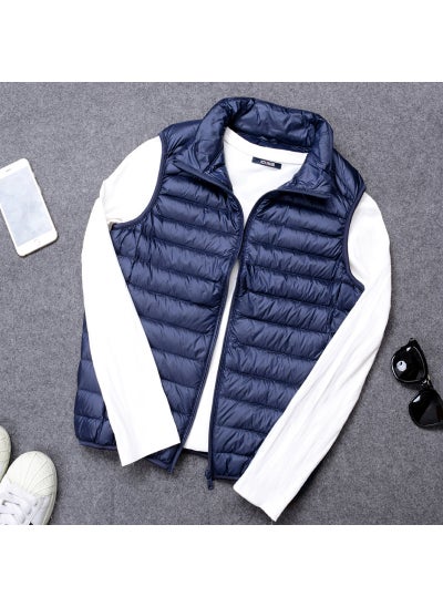 Buy Couples Casual Puffer Vest New CollectionNavy blue men's vest Navy blue men's vest in UAE