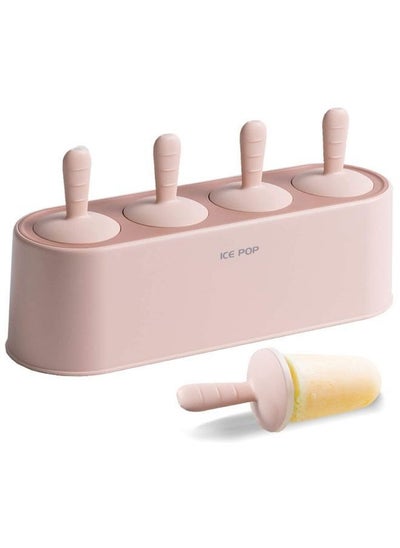 Buy 4 Piece Popsicle Molds Homemade Ice Cream Reusable in Saudi Arabia