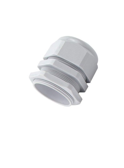 Buy PG Gland White Pack of 5 pcs, Dust Proof Nylon Cable Gland With Locknut Ideal For Junction/connection Boxes Electrical Power, Tele & Data Cables, Instrumentation Control (PG-13.5) in UAE
