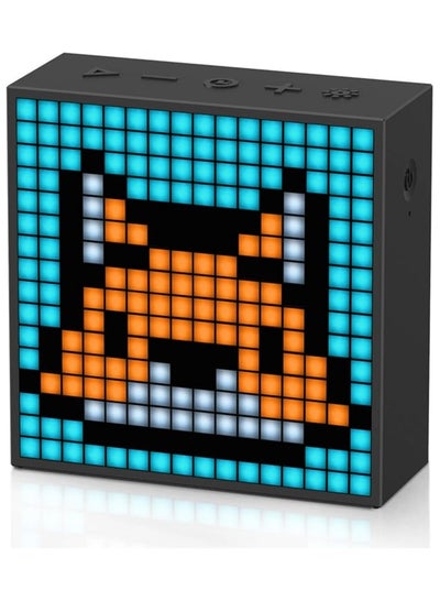 Buy Divoom TimeBox Evo - Pixel Art Bluetooth Speaker with 16x16 LED Display APP Control - Cool Animation Frame & Gaming Room Setup & Bedside Alarm Clock- Black in Saudi Arabia