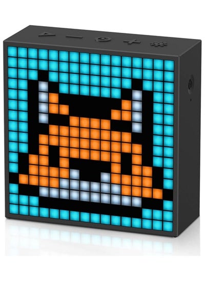 Buy Divoom TimeBox Evo - Pixel Art Bluetooth Speaker with 16x16 LED Display APP Control - Cool Animation Frame & Gaming Room Setup & Bedside Alarm Clock- Black in Saudi Arabia