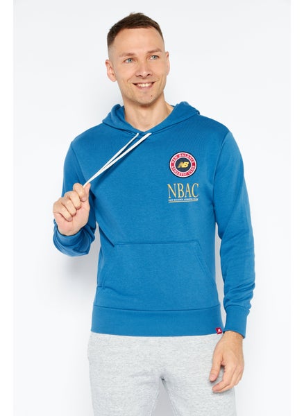 Buy Men Sportswear Fit Training Hoodie, Blue in Saudi Arabia