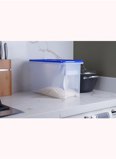 Buy Gerekli Rice Container 10l -  Blue in UAE