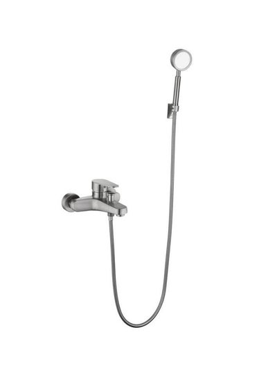 اشتري Bathroom Faucet Shower Set 304 Stainless Steel Brushed Surface Treatment في السعودية