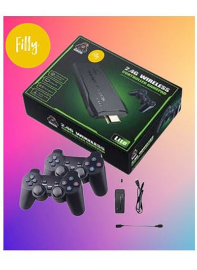 اشتري Game Stick 4K Small Box HD Built in 10000 Games 64GB Video game Consoles X2 Gaming  Console Retro Classic TV Gaming pc 2023 M8  2.4G Wireless Controller Gamepad في الامارات