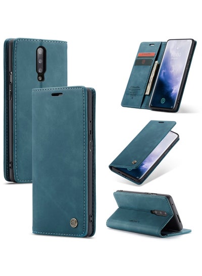 Buy CaseMe Oneplus 7 Pro Case Wallet, for Oneplus 7 Pro Wallet Case Book Folding Flip Folio Case with Magnetic Kickstand Card Slots Protective Cover - Green in Egypt