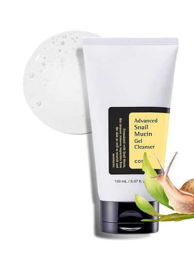 Buy Advanced Snail Mucin Gel Cleanser 150ml, Dense Texture Helps Reduce Irritation For Gentle Everyday Cleansing, For Sensitive Skin, Gentle Skin-Friendly and Low Stimulation, Can Be Used For a Long Time in Saudi Arabia