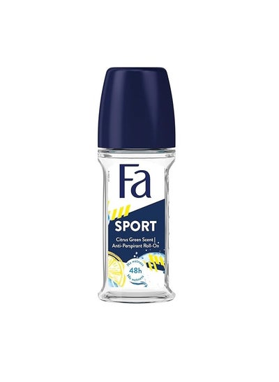 Buy Sport CItrus Green Scent Anti-Perspirant Roll-on - 50 ml in UAE