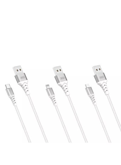 Buy Fast charging cable copper materials white color flexible gel wire in Egypt