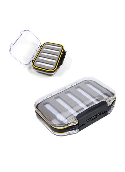 Buy Fishing Tackle Boxes, Double Side Plastic Fly Fishing Baits Box, Foam Padded Lures Holder Case, Transparent Lid Fly Fishing Lures Box, Waterproof Seal, Fishing Accessories in UAE