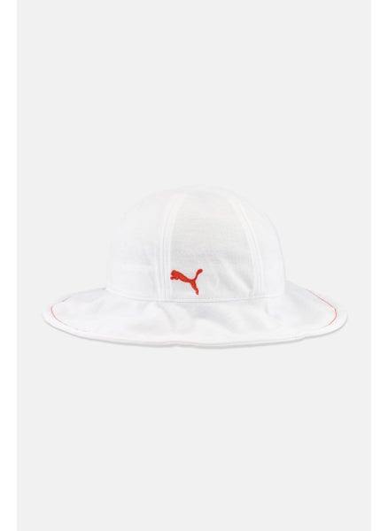 اشتري Women Brand Logo Bucket Hat, White في الامارات