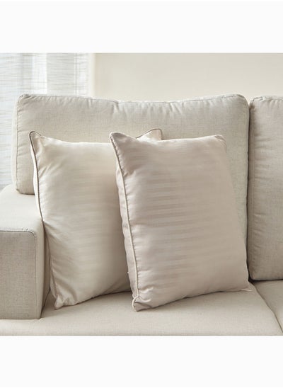 Buy Bristol 2-Piece Microfibre Filled Cushion Set 45 x 45 cm in UAE