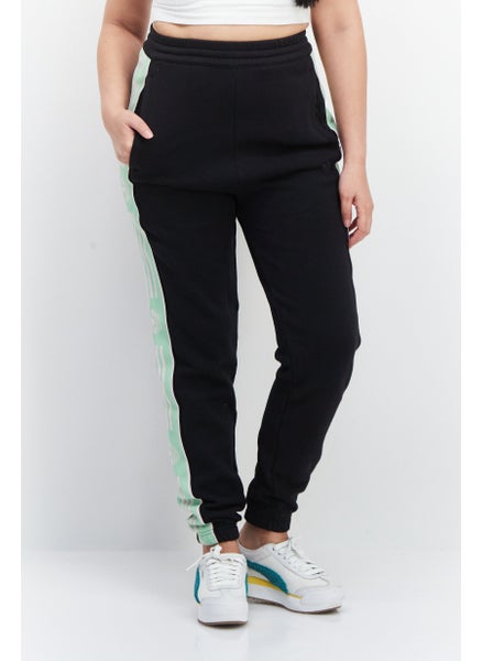 Buy Women Sportswear Fit Training Sweatpants, Black/Green in UAE