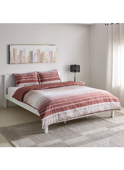 Buy Mia Sofia 3-Pieces Printed Microfiber Super King Duvet Cover Set 240 x 220 cm in Saudi Arabia