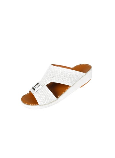 Buy 008-3503 Barjeel Mens Arabic Sandals  BSP1-01 White in UAE