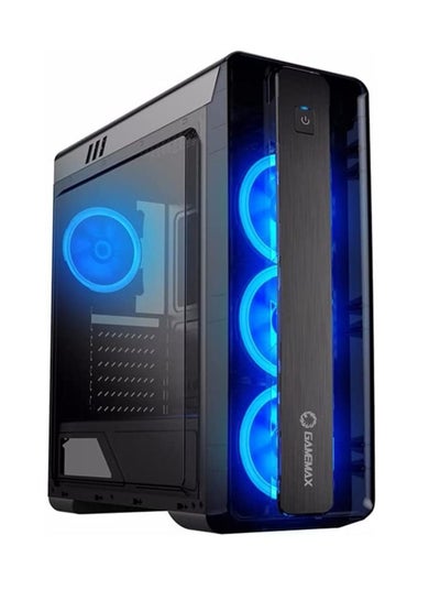 Buy Gamemax MoonLight ATX Mid Tower Gaming Case included 4 Blue Led Fans in Saudi Arabia