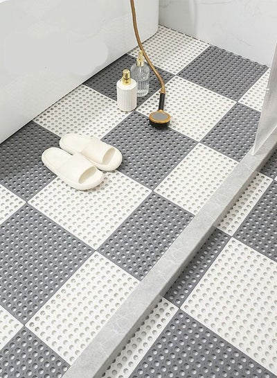 60 Pcs Drainage Tiles Interlocking Floor Tiles 11.8'' X 11.8'' Soft TPE