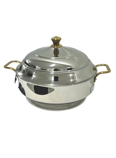 Buy One-Piece Insulated Food Container With Perfect Design, Silver/Gold in Saudi Arabia