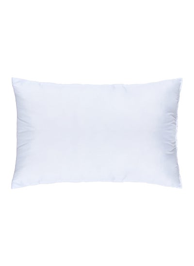 اشتري Diamond Press Ultra-Soft Pillow - 48x75 cm, White, Premium 100% Microfiber & Hollow Fiber Filling, Plush Comfort for Restful Sleep في الامارات