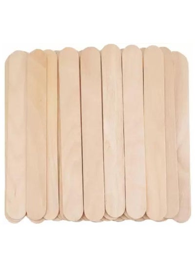 اشتري 100 Pcs Wooden Spatula Wax Applicator في الامارات