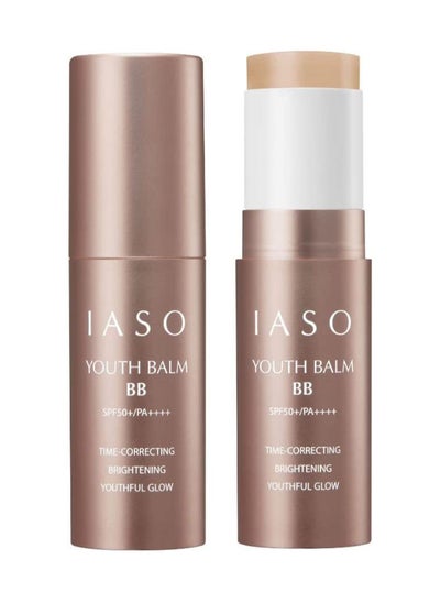 اشتري IASO Youth Balm BB, Multi- Functional Stick Balm with BB & Sunscreen(SPF50+/PA++++), Easy & Convenient Correct and Protect, Made in Korea في الامارات