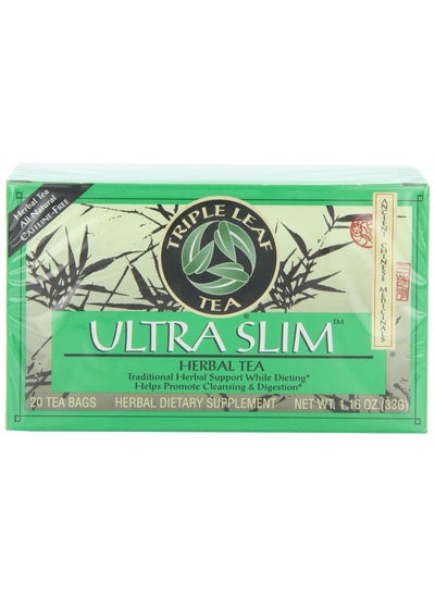 Buy Triple Leaf Tea, Ultra Slim, 20 Tea Bags (Pack of 6) in UAE