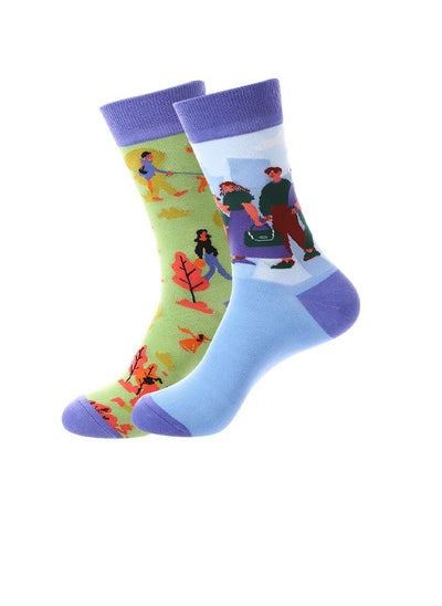 اشتري Unisex Absorb Sweat and Deodorize Socks 3 Pairs High Quality Socks One Size Fits All في الامارات